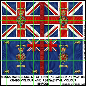 4th 'Kings Own' Regiment as carried at Waterloo