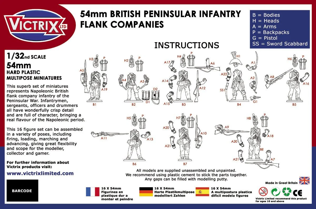 54mm British Napoleonic Peninsular Infantry Flank Companies (x16) - Image 6