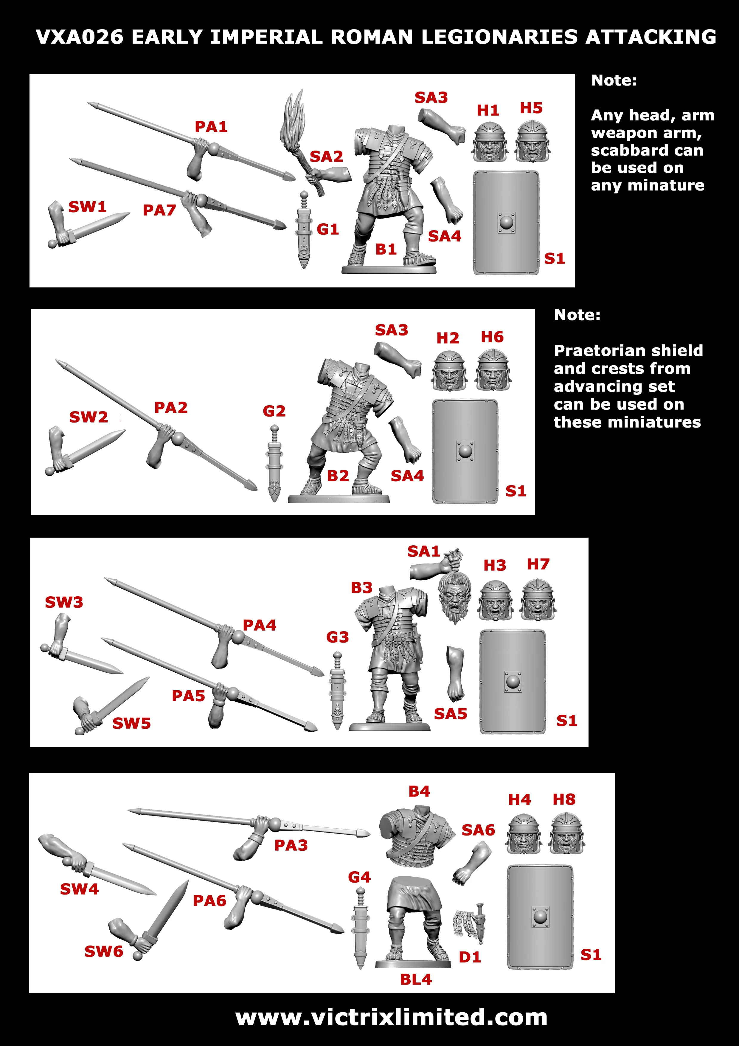 Early Imperial Roman Legionaries Attacking - Image 10