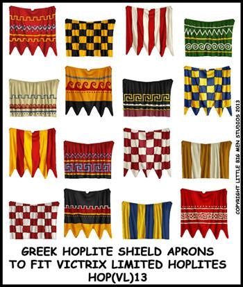 Greek Hoplite shield aprons 13
