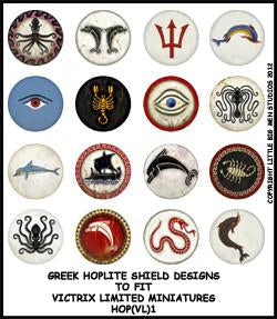 Greek Hoplite shield designs 1