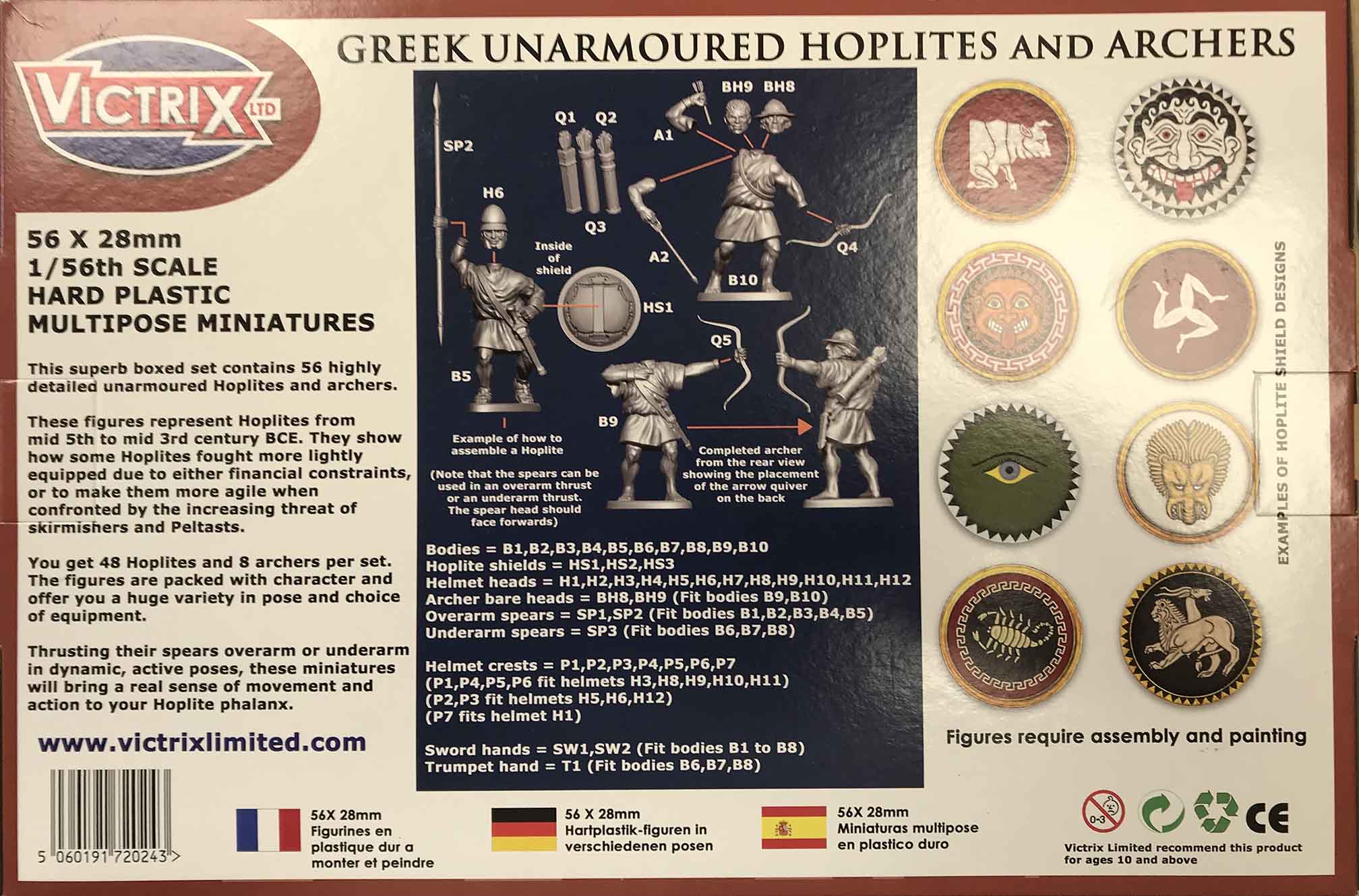 Greek Unarmoured Hoplites and archers - Image 13